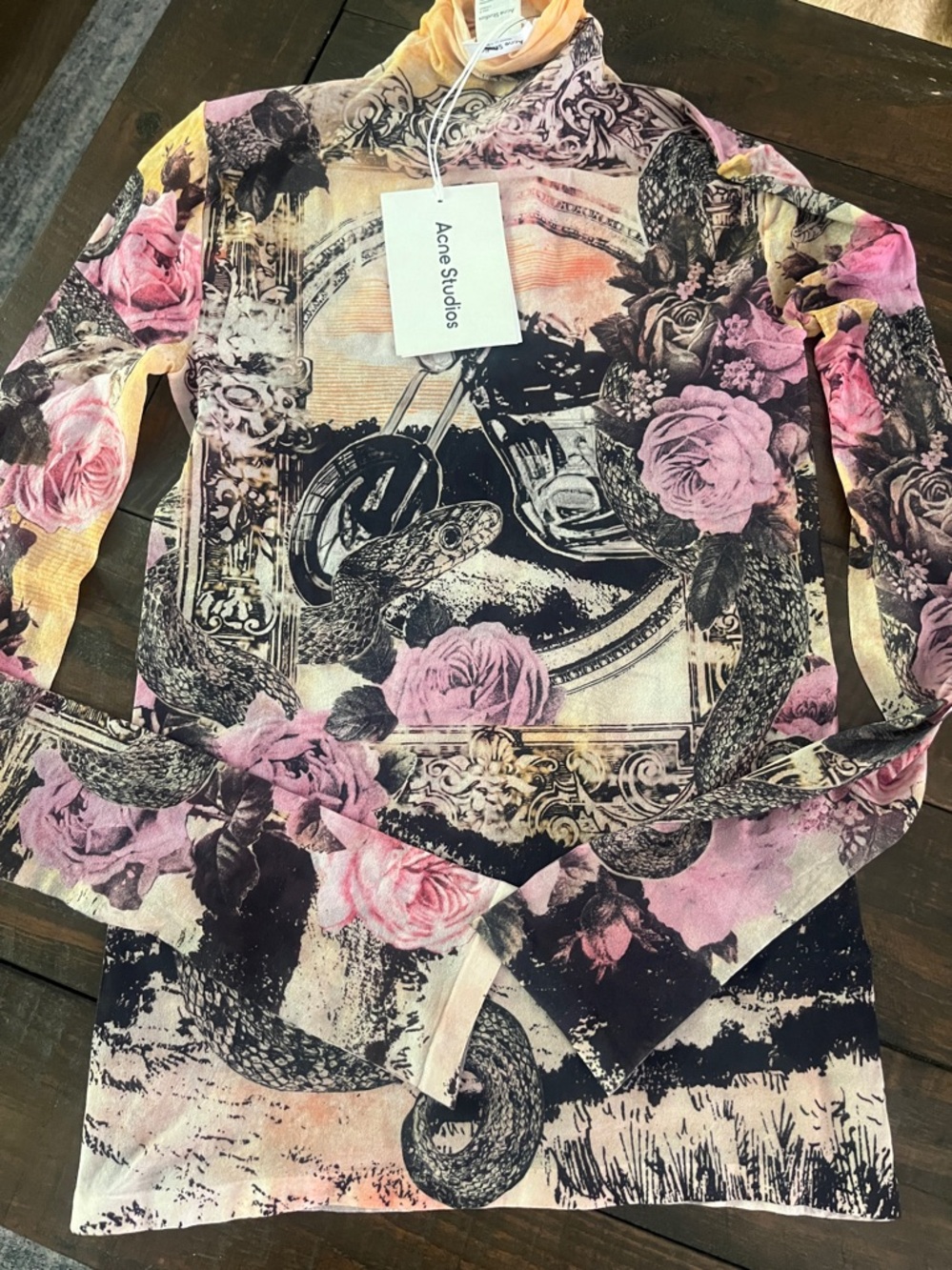 Acne Studios Denise Moto Frame Semi Sheer Top - Picture 12 of 17